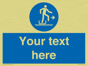 Custom Alighting from a toboggan to the right